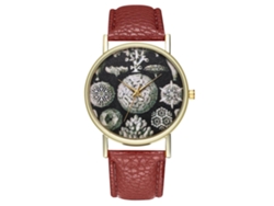 Reloj De Cuarzo Analógico Retro Moda Unisex Pulsera Café