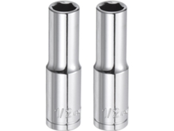 2 Piezas De Llave Hexagonal Profunda De 1/2" Con Punta De Longitud De 3" (dimensiones Sae)
