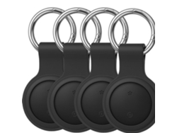 Paquete de 4 localizadores globales sin cuota mensual | Rastreador para bolsos, mochilas y llaveros