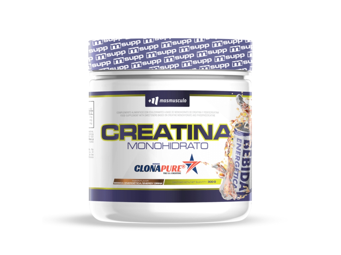 Creatina Monohidrato Clonapure® - 300g Bebida Energetica Masmusculo