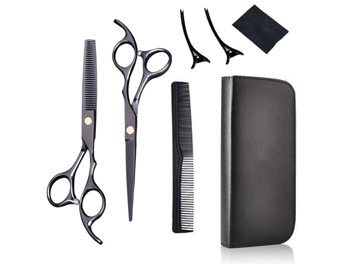 Es Un Juego De Tijeras Profesionales Para Cortar El Cabello, Ideal Para Peinar Y Recortar. Incluye Un Peine Negro Y Su Tamaño Compacto Y Dis