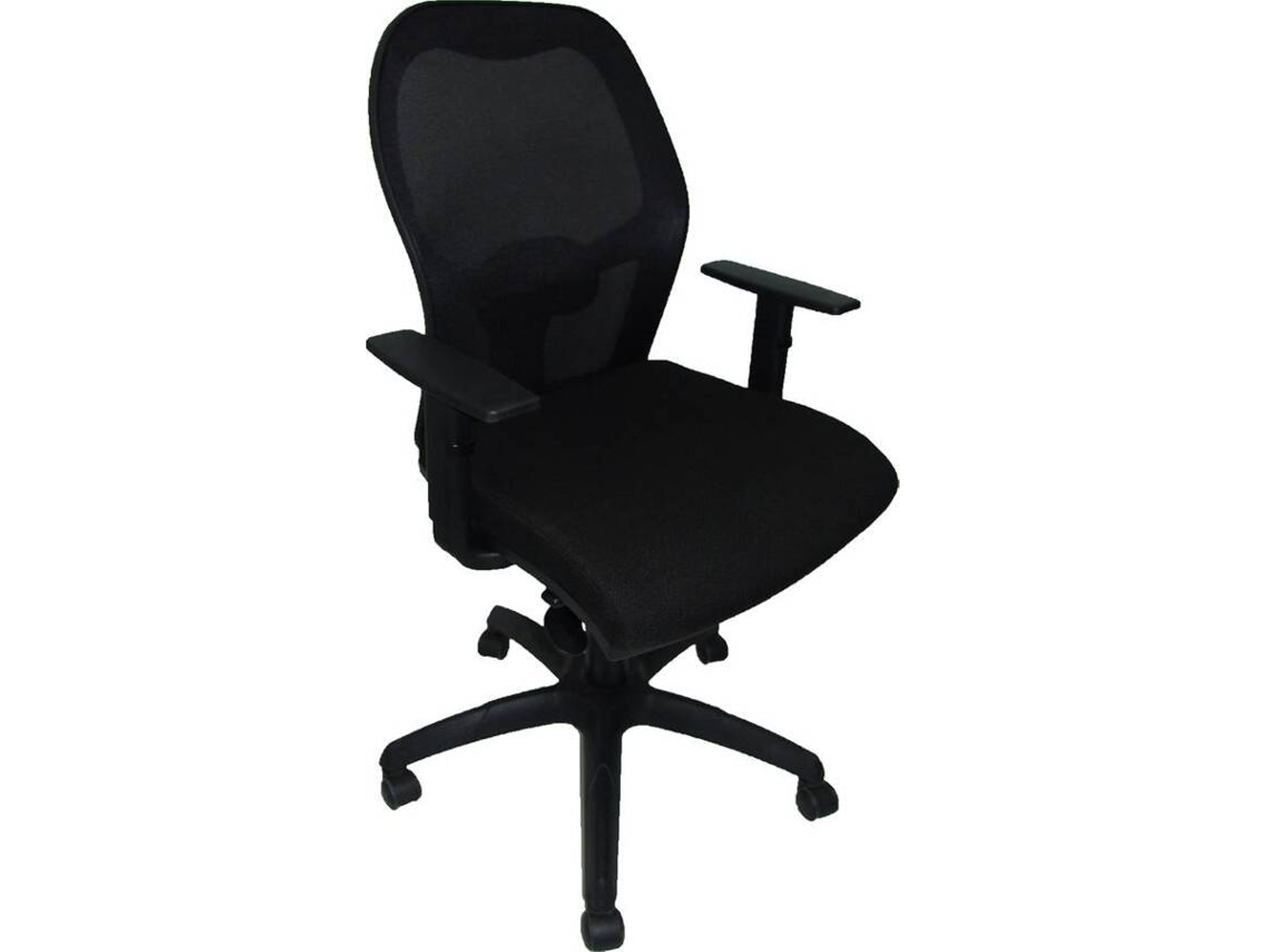 Silla de Escritorio Operativa PYC Jorquera Negro N TK (Brazos regulables - Tejido)