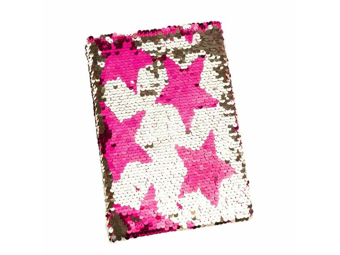 Diario Nice Rosa Dorado Lentejuelas