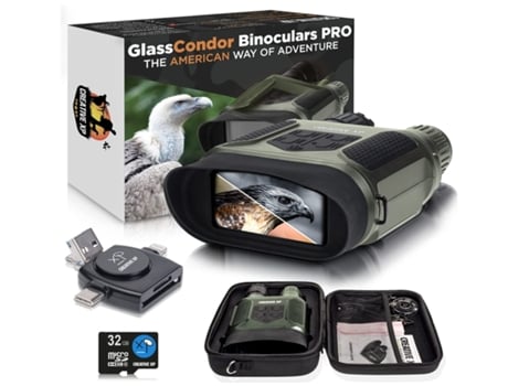 Gafas de visión nocturna para adultos Binoculares 1080P Gafas de visión nocturna por infrarrojos Zoom digital 5X Tarjeta de memoria 32G-Negro YIZHO...