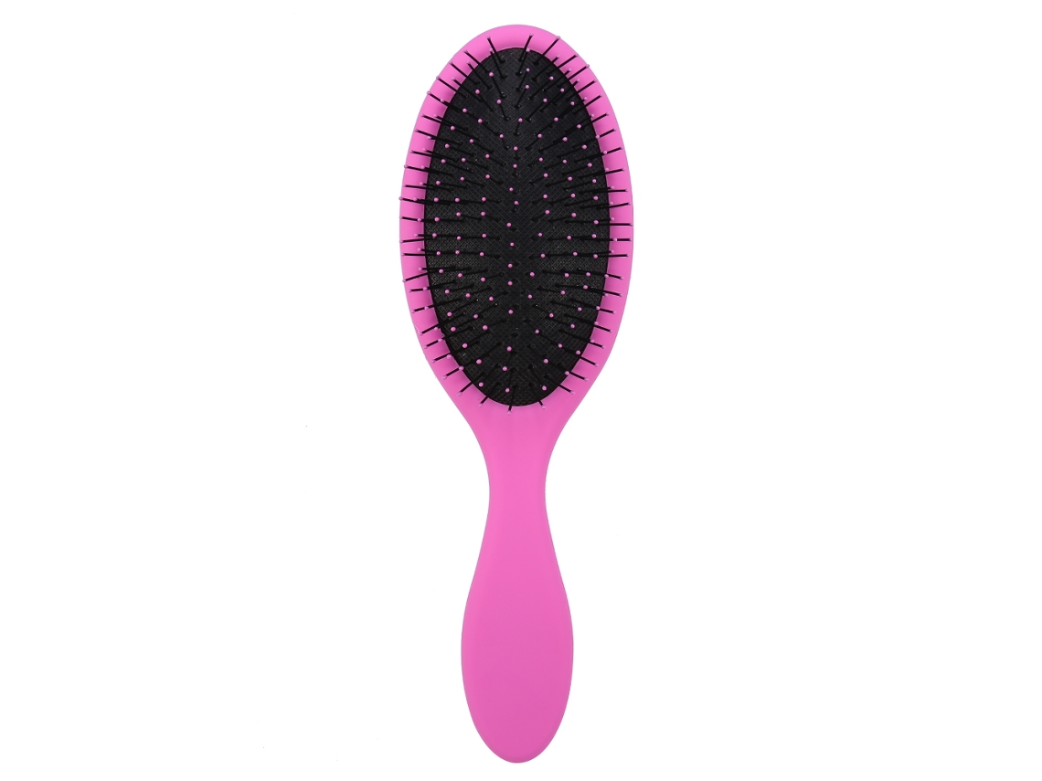 2026 1 Peça Cabelo Desembaraçador para Cabelo Molhado e Seco Pente de Massagem Ferramenta de Penteado e Estilo (rosa)
