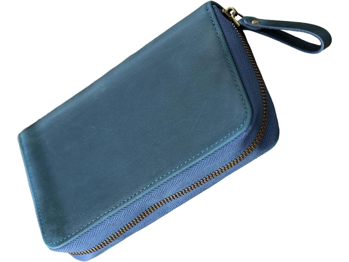 Estuche De Piel Sintética Con 10 Compartimentos Con Cremallera Para Plumas Estilográficas Portátiles, Ideal Para Uso Escolar.