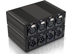Extensor de audio de fibra óptica XLR balanceado de hasta 20 km con fácil instalación y enchufe estándar europeo. SFUSHOS