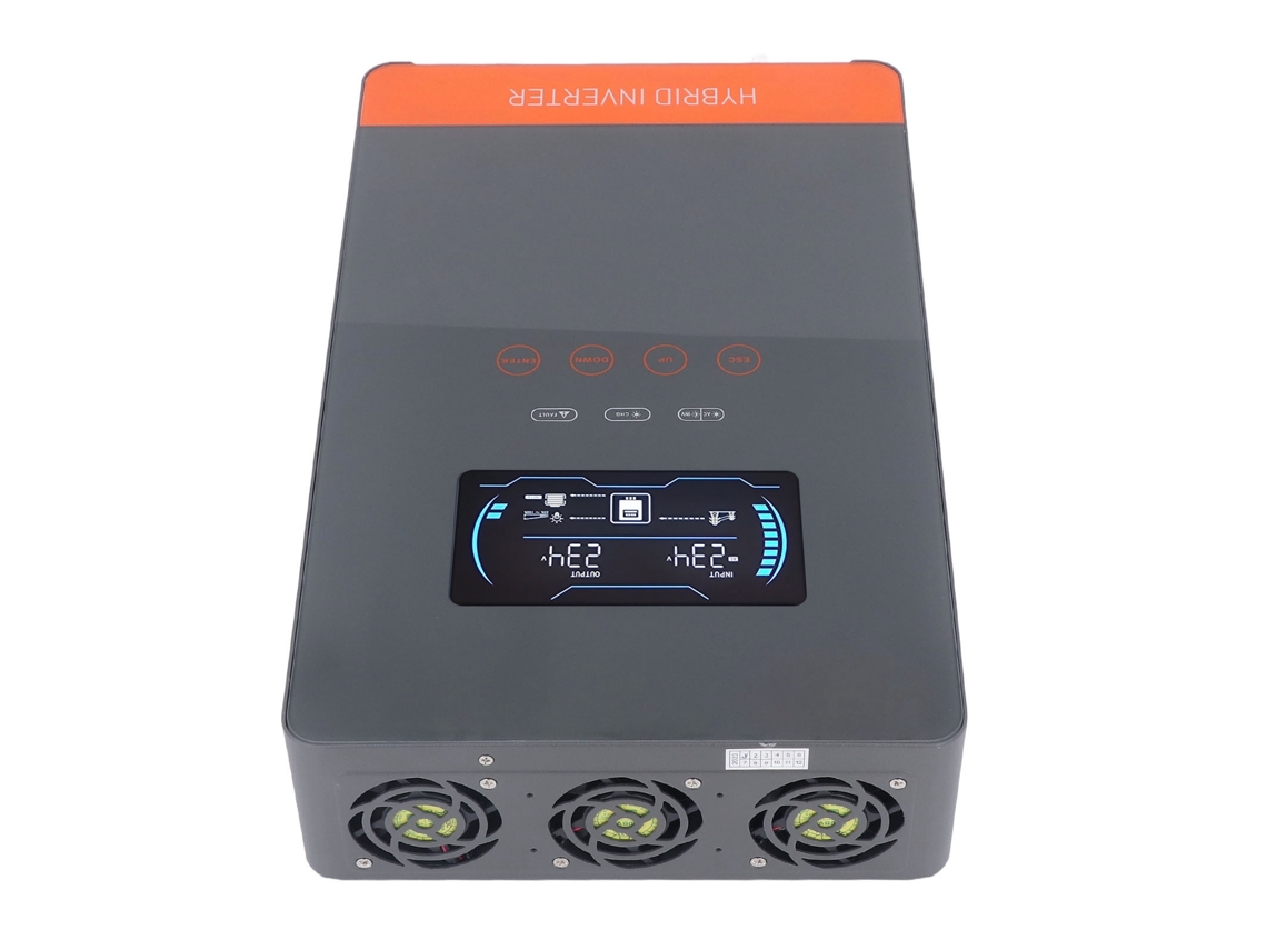 Inversor solar híbrido de 4500 W: 4 modos de carga, ondas sinusoidales puras y controlador MPPT de 150 A (24 V).