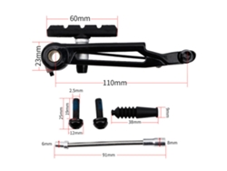 Freno V Para Bicicleta Plegable Litepro 415 110mm De Aluminio Ultraligero Brazo Largo Rueda 451