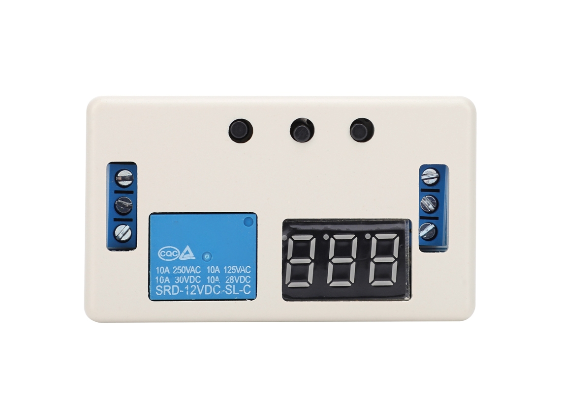 Módulo Temporizador De Relé Multifuncional De 12 V Con Control Digital E Interruptor De Componentes Electrónicos.
