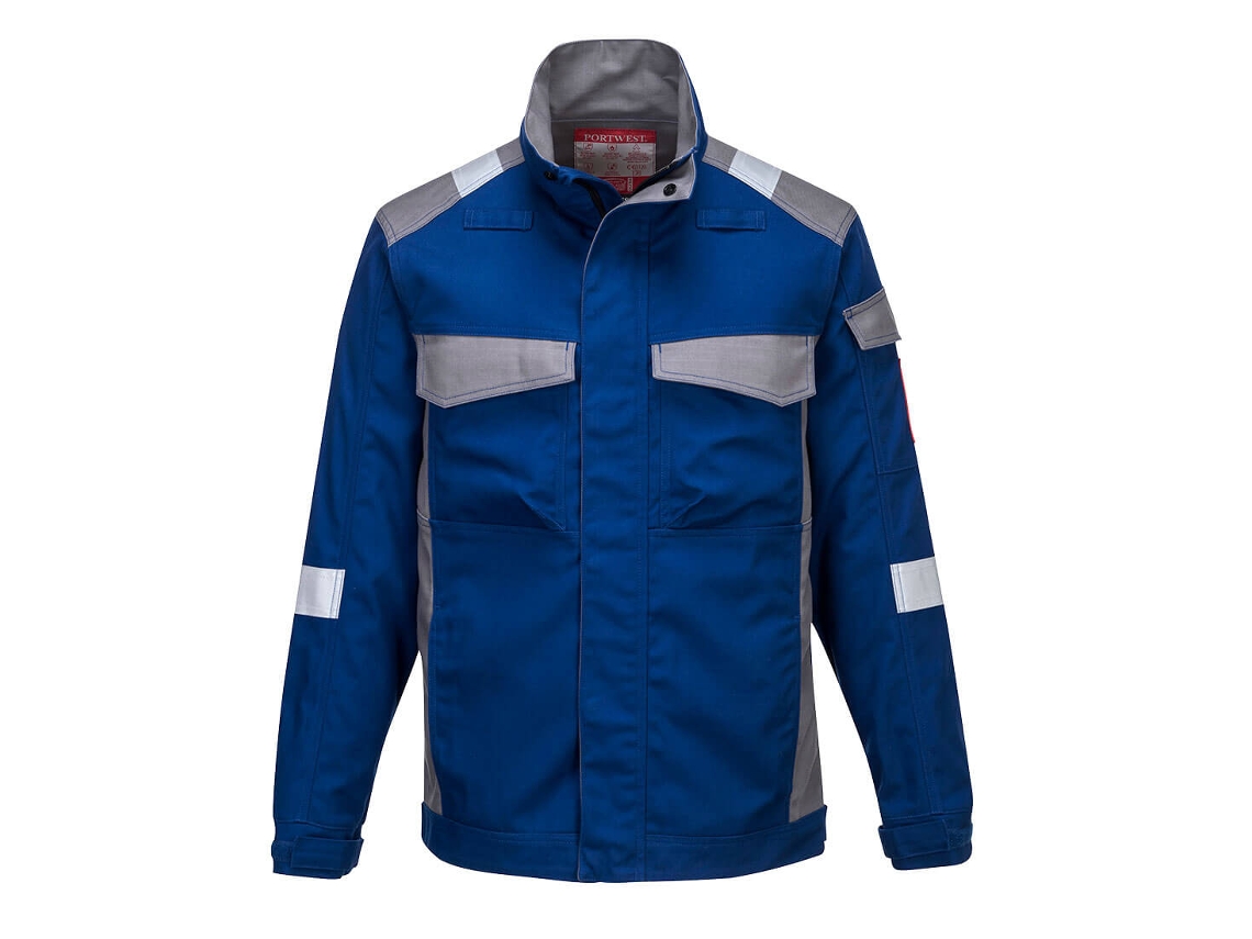 Chaqueta bicolor Portwest Bizflame Ultra Safety &amp; Style / Gris / S
