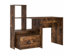 Mesa de roble ahumado MAISON EXCLUSIVE en madera procesada (131,5x50x106,5 cm)