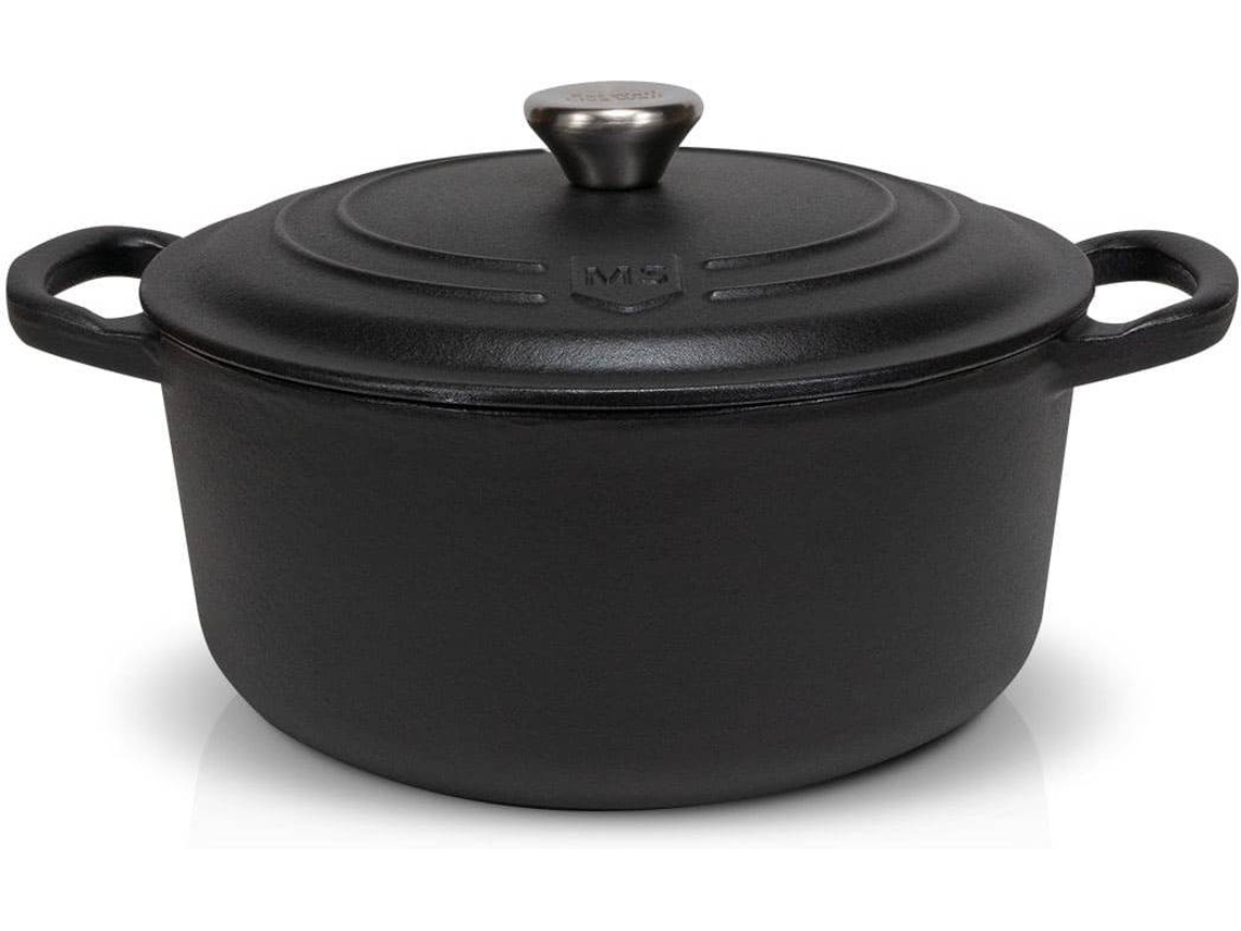 Olla MASTER SWISS Hierro Fundido (Negro - 24 cm - 4.5 L)