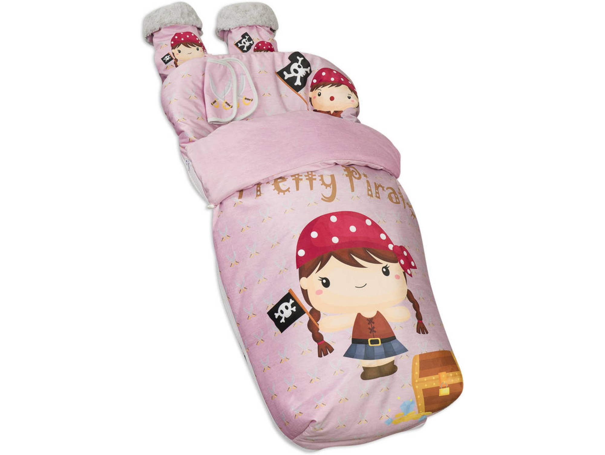 Funda Impermeable con Guantes y Protector de Cinturón BABYLINE Pretty Pirate