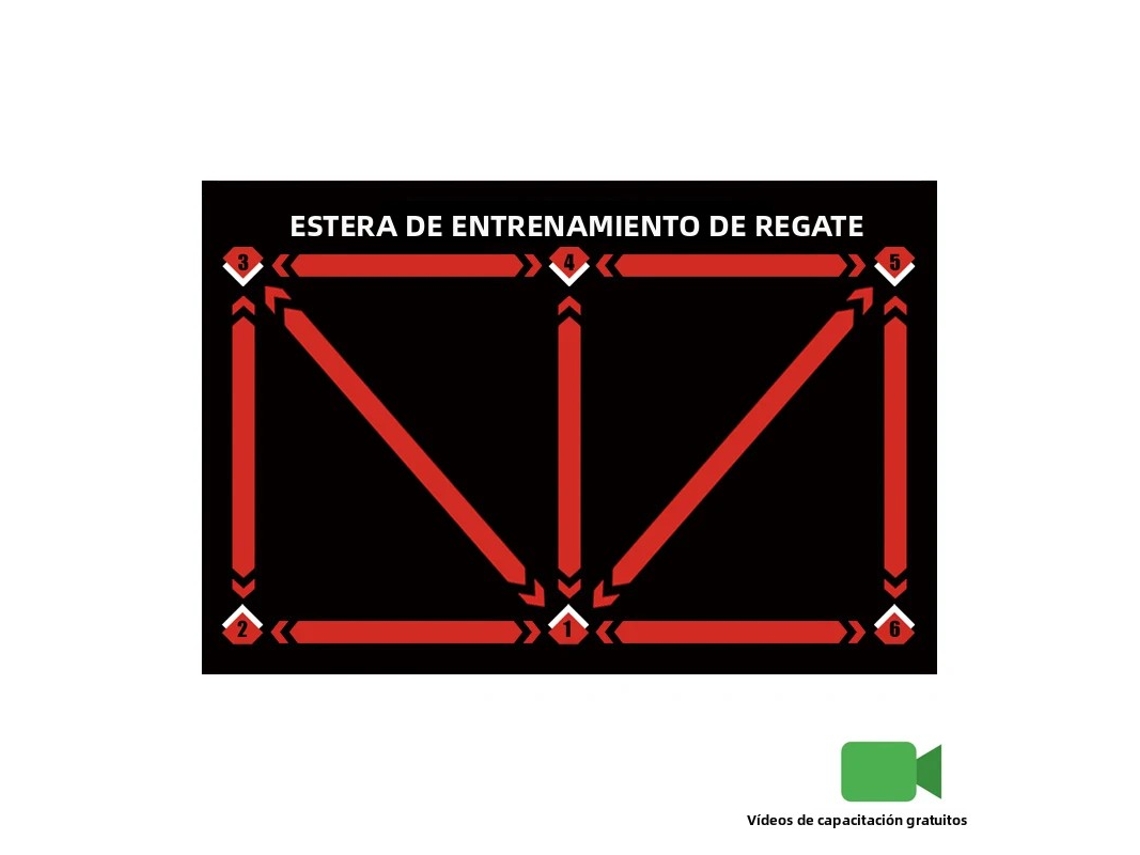 (rojo 60x90cm) Colchoneta De Entrenamiento De Fútbol Sala Duradera, Antideslizante Y Plegable Para Niños