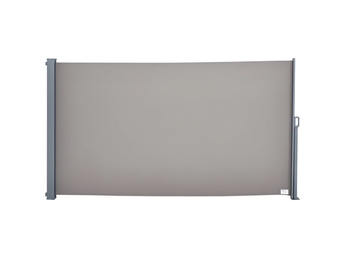 Toldo Lateral Enrollable 3x1,6m Aluminio Poliéster Impermeable Protección Viento Privacidad