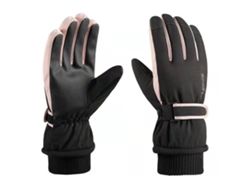Guantes de esquí de invierno para hombre, de terciopelo grueso, impermeables, cálidos, para exteriores, con pantalla táctil