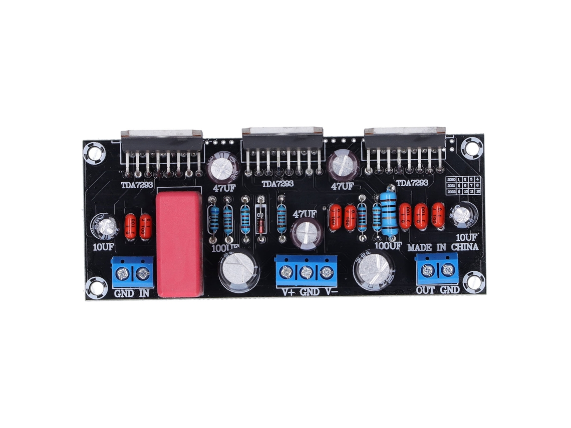 Placa Amplificador 3 Paralelo Módulo Audio Mono Receptor Potencia 255w Tda7293