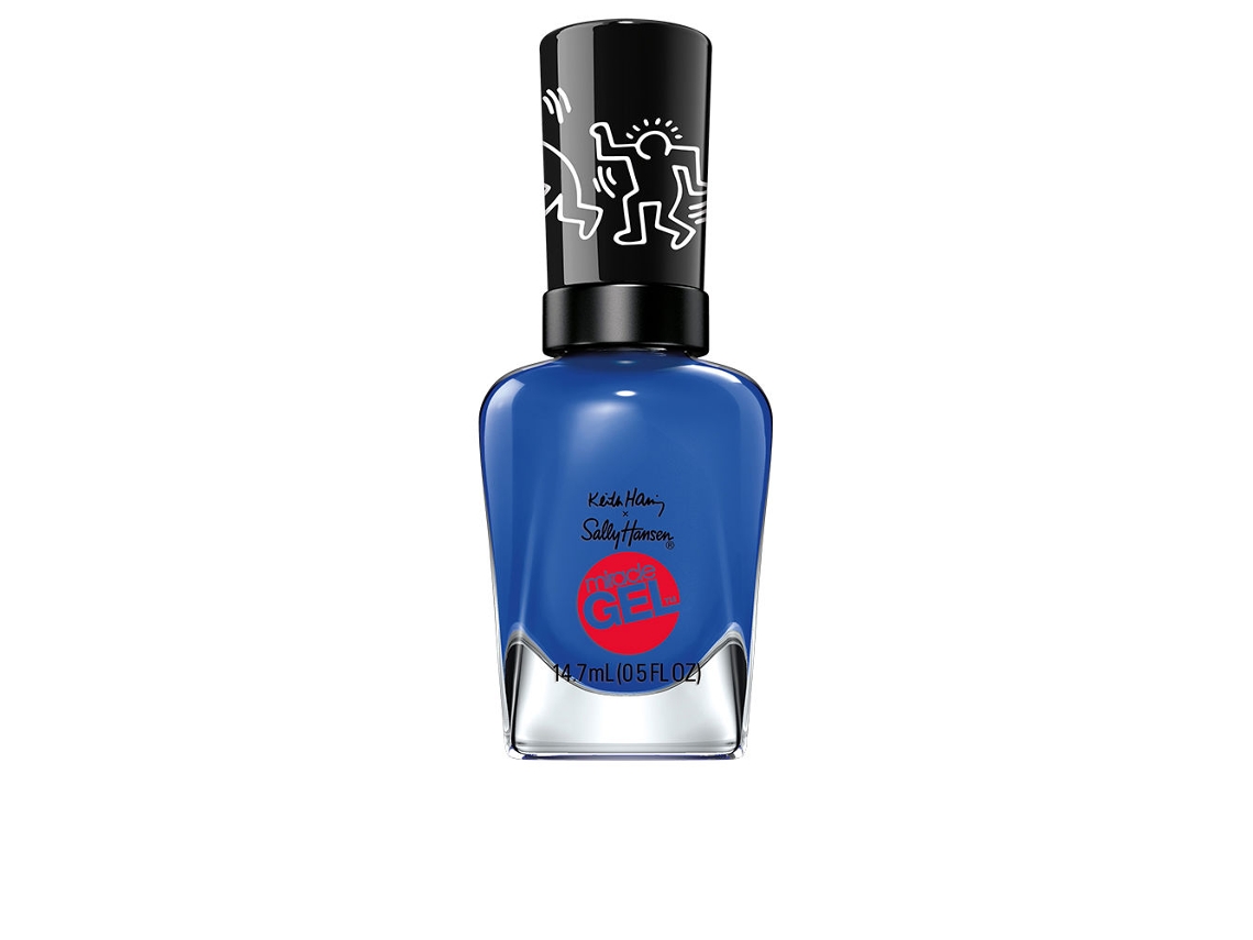 Esmalte Miracle Gel Keita Hani #925-Draw Blue em SALLY HANSEN 14,7 Ml