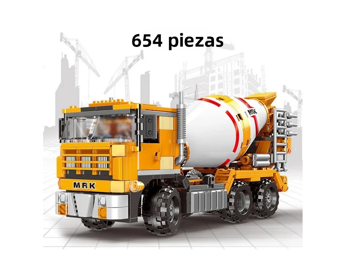 (estilo 6) Bloques De Construcción Moc Para Niños, Juguete De Ingeniería Diy, Bloques De Construcción De Excavadora