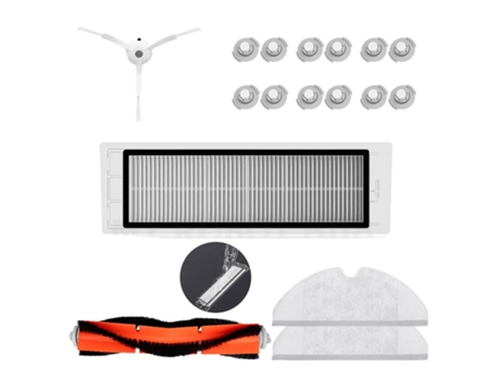 25 unids/lote cepillo principal cepillo lateral de filtro Hepa Kit de paños de fregona para Xiaomi Mijia Robot Roborock S50 S51 Roborock