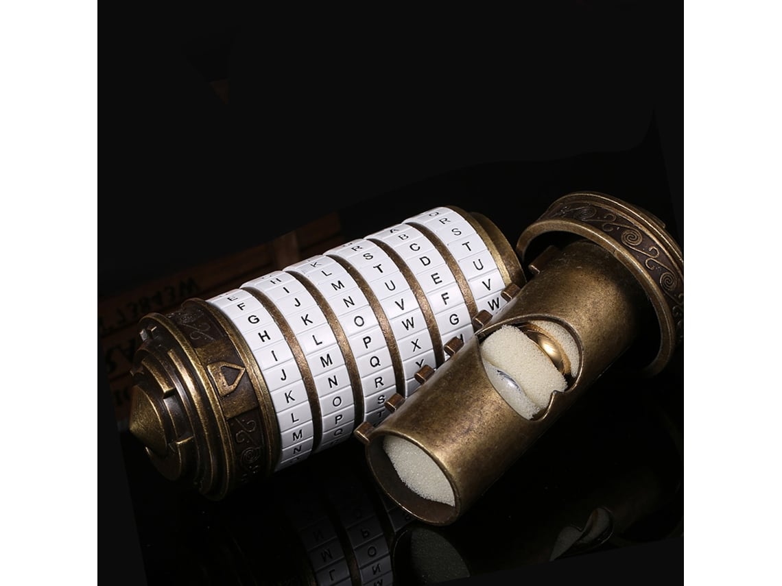 Candado de juguete metálico Cryptex, regalo ideal para bodas y el Día de San Valentín.
