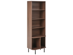Estante Com 5 Prateleiras Beliani Bradley De Mdf Castanho 60x40x180