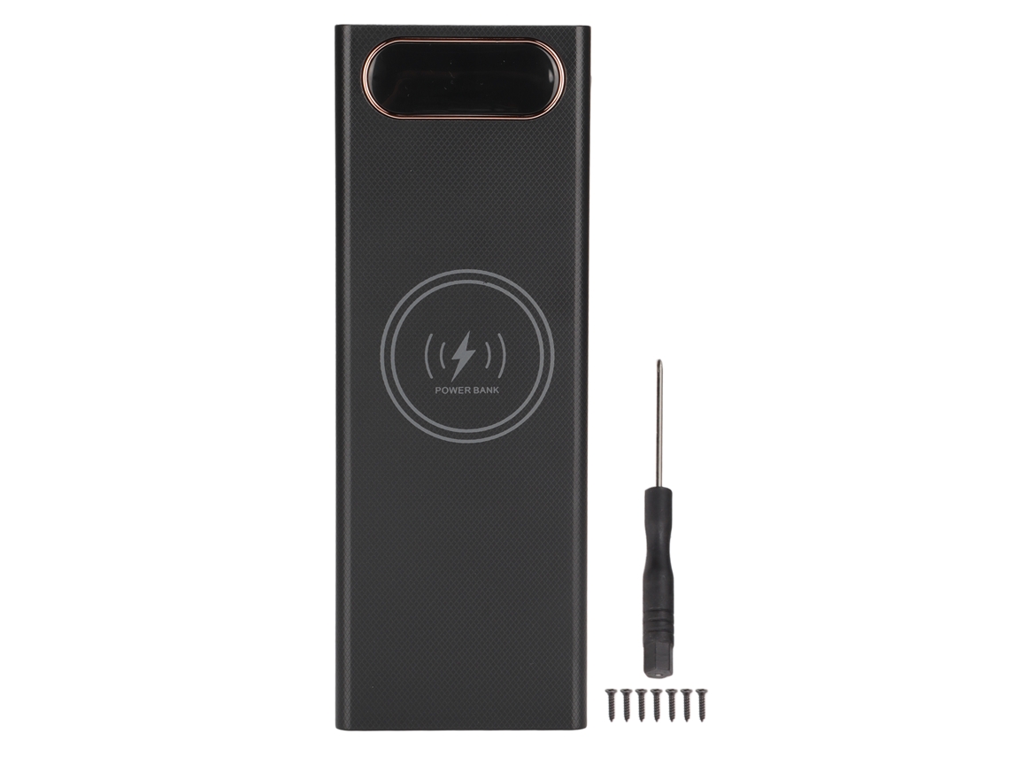 Batería Externa Portátil Diy L10 De 22,5 W Con 10 Baterías 18650, Carga Rápida Inalámbrica De 15 W Y Pantalla Lcd.
