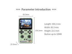 Consola De Juegos Portátil Retro Rgb20pro De 64 Gb, Pantalla Ips De 3,2 Pulgadas, Wifi Y Bluetooth Integrados Para Gb///psp S