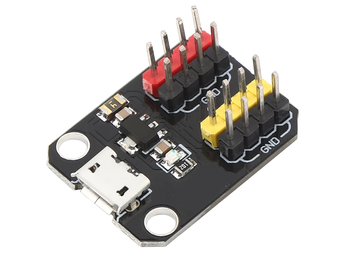 Módulo De Alimentación Usb Con Interfaz Micro Usb Chip Regulador 1117 3.3v 5v