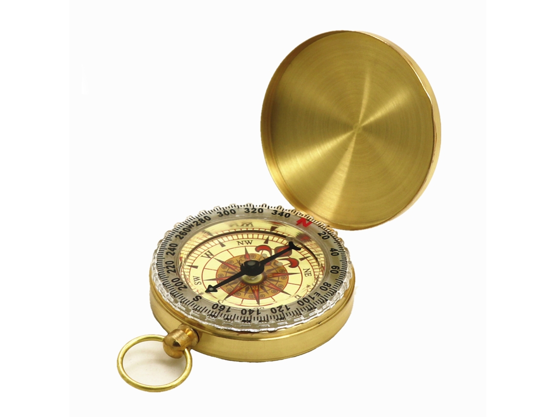 2026-brújula Vintage De Cobre Con Tapa Abatible Reloj De Bolsillo Para Camping Senderismo Nautica Al Aire Libre