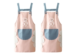 2 Delantales De Pvc Reutilizables, Impermeables Y Antigrasa, Sin Mangas Para Cocina