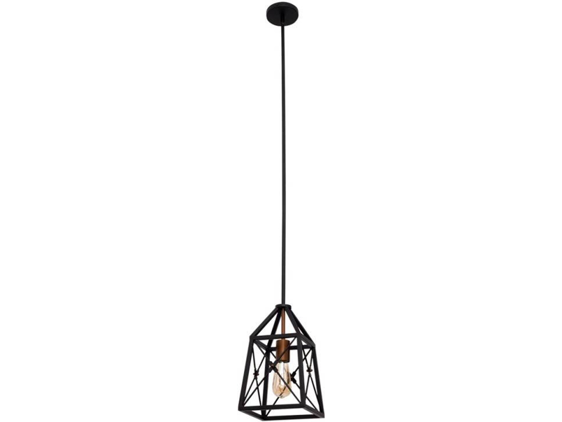 Lámpara de Techo FABRILAMP Pavel (Negro, Dorado - E27 - Máx. 60W - Metal)