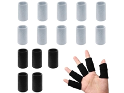 20 soportes para dedos, protectores elásticos para articulaciones, soportes de compresión para aliviar el dolor, la artritis y el dedo en gatillo.