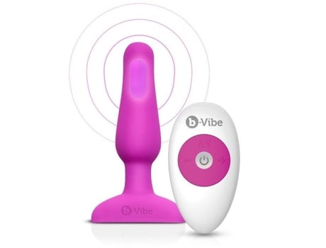 Estimulador B-VIBE Plug Anal Con Mando (Rosa)