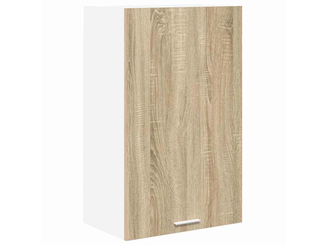 Armario de pared Sonoma de roble y blanco (50 x 31 x 80 cm)