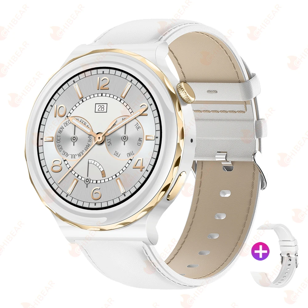 Reloj Inteligente (dorado) Con Registro De Ondas De Pulso Ecg + Pep.