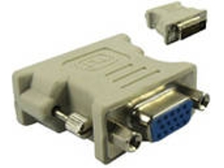 Adaptador de interfaz MICROCONNECT DVI/HD15 Gris