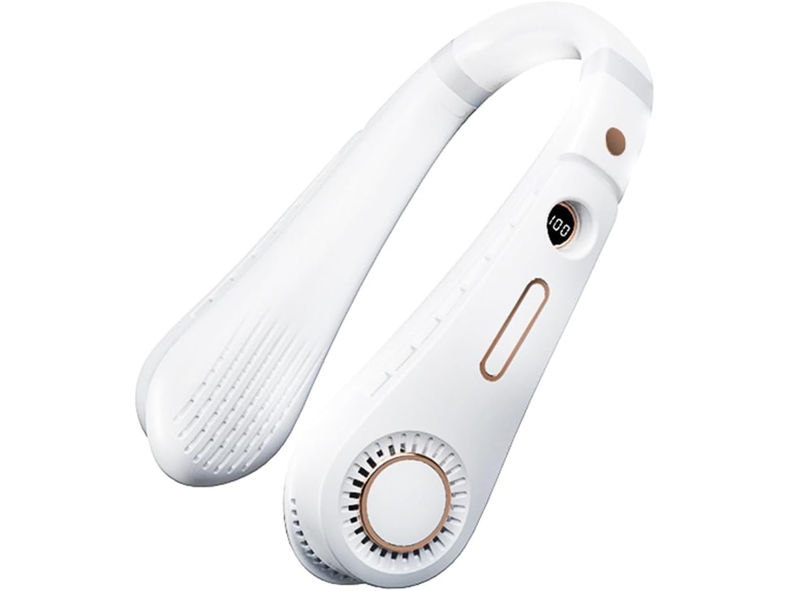 Ventilador de cuello portátil de 2400 W, plegable, recargable por USB. SFUSHOS