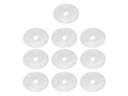 10 Cuchillas Giratorias Afiladas De Acero Inoxidable Para Coser, Tela, Cuero Y Acolchado - Repuesto