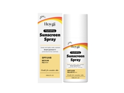 Spray hidratante protector ligero, transpirable y no pegajoso para rostro y cuerpo.