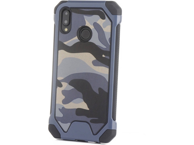 Carcasa Huawei Mate 20 WJS Camuflaje Azul