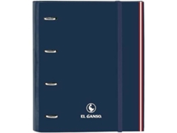 Carpeta de anillas EL GANSO Classic Azul marino 27 x 32 x 3.5 cm