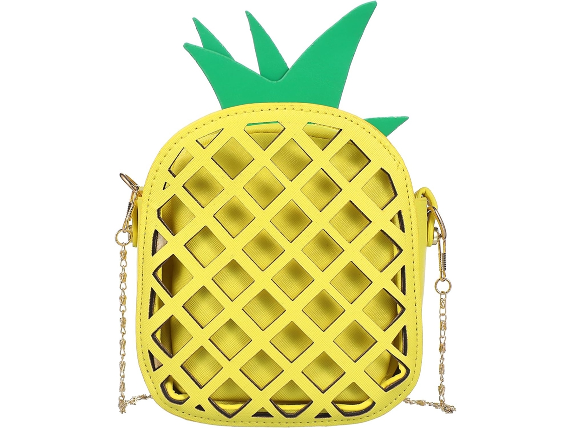 Bolsa Transversal Ciieeo Simple Fun Fruit Para Mulheres, Bolsa De Corrente Em Poliéster Pu.