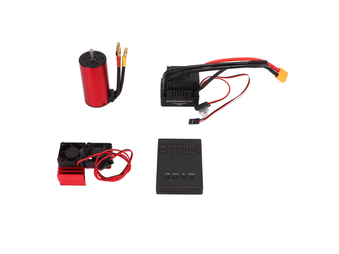 Kit de motor brushless RC S3670 2650kv 120a con ESC y tarjeta