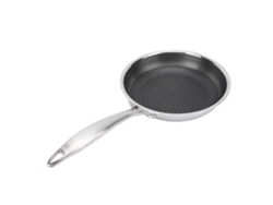 Sartén Antiadherente De Acero Inoxidable 316, Apta Para Lavavajillas, Diseño De Panal, Cocina De Gas E Inducción, 20 Cm.