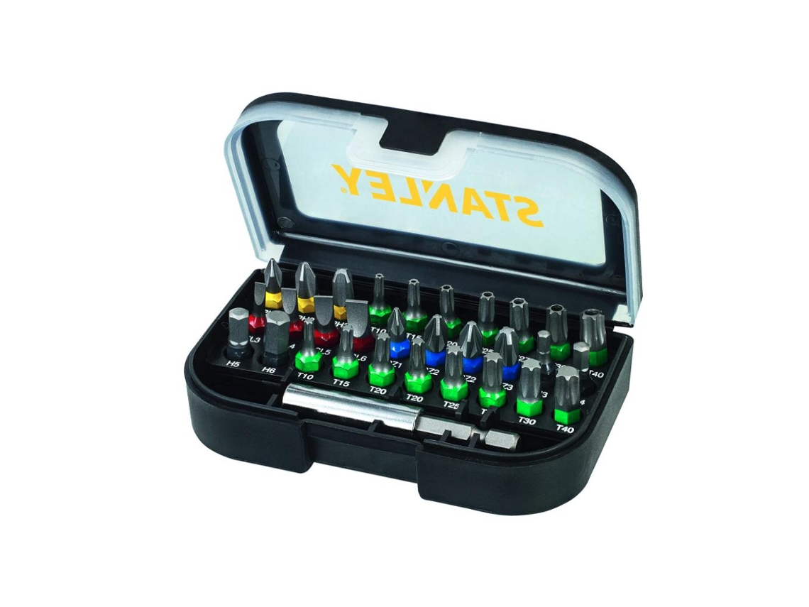 Conjunto de 31 Peças para Aparafusar com Pontas Não Estilhaçáveis e Adaptador Magnético BLACK+DECKER