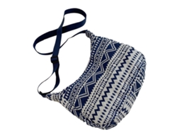 Bolso Bandolera Versátil De Poliéster De Gran Capacidad Para La Escuela, Viajes Y Compras, Color Azul Oscuro.