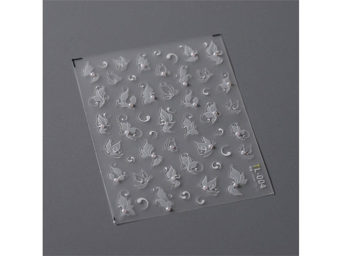 Pegatinas de uñas estilo japonés 5D, kit acrílico con película deslizante para decoración de uñas DIY
