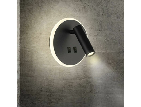 One Unit - Lámpara de pared - Forma circular estándar - Negro arena